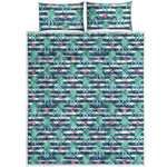 Cute Octopus Pattern Print Quilt Bed Set