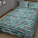 Cute Octopus Pattern Print Quilt Bed Set
