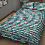 Cute Octopus Pattern Print Quilt Bed Set