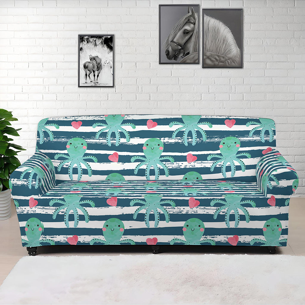 Cute Octopus Pattern Print Sofa Cover