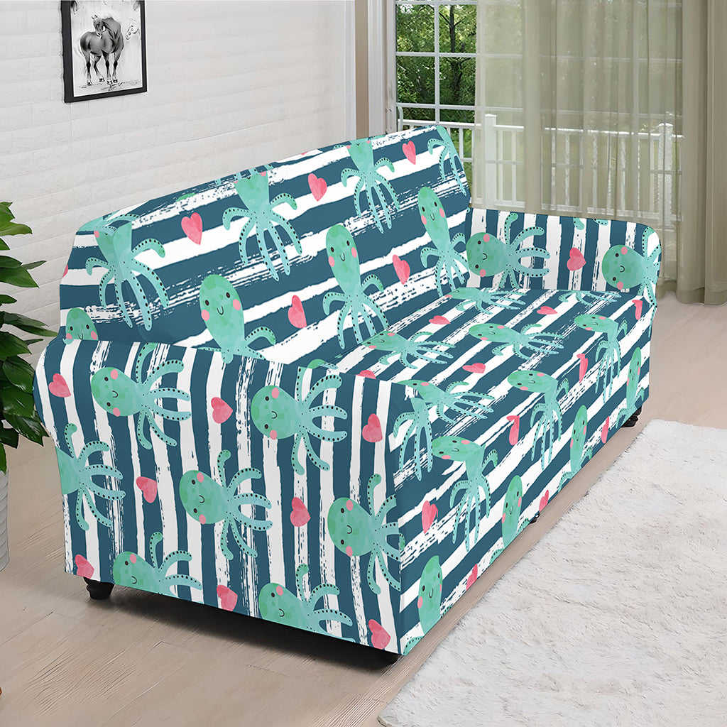 Cute Octopus Pattern Print Sofa Cover