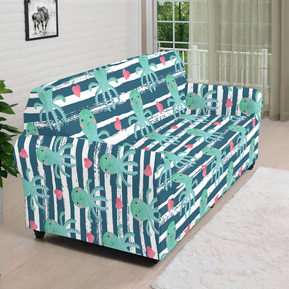 Cute Octopus Pattern Print Sofa Cover