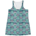 Cute Octopus Pattern Print Women's Racerback Tank Top