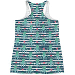 Cute Octopus Pattern Print Women's Racerback Tank Top