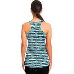Cute Octopus Pattern Print Women's Racerback Tank Top