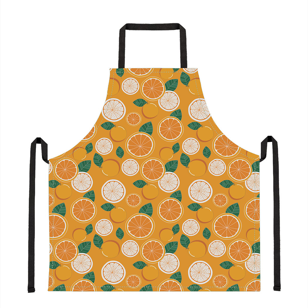Cute Orange Fruit Pattern Print Apron