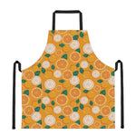Cute Orange Fruit Pattern Print Apron