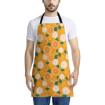 Cute Orange Fruit Pattern Print Apron