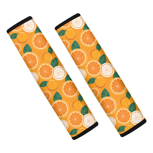 Cute Orange Fruit Pattern Print Car Seat Belt Covers