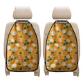 Cute Orange Fruit Pattern Print Car Seat Organizers