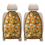 Cute Orange Fruit Pattern Print Car Seat Organizers