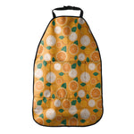 Cute Orange Fruit Pattern Print Car Seat Organizers