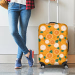 Cute Orange Fruit Pattern Print Luggage Cover