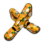Cute Orange Fruit Pattern Print Muay Thai Shin Guard