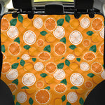 Cute Orange Fruit Pattern Print Pet Car Back Seat Cover