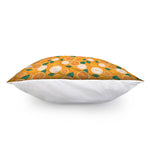 Cute Orange Fruit Pattern Print Pillow Cover