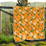 Cute Orange Fruit Pattern Print Quilt