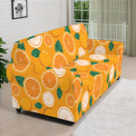 Cute Orange Fruit Pattern Print Sofa Cover