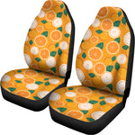 Cute Orange Fruit Pattern Print Universal Fit Car Seat Covers