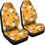 Cute Orange Fruit Pattern Print Universal Fit Car Seat Covers