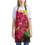 Cute Orchid Print Apron