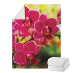 Cute Orchid Print Blanket