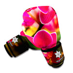 Cute Orchid Print Boxing Gloves