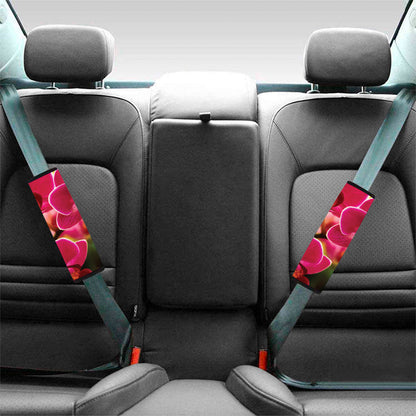 Cute Orchid Print Car Seat Belt Covers