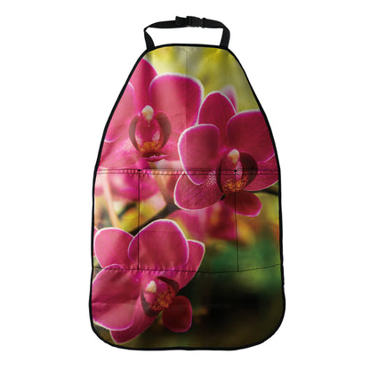 Cute Orchid Print Car Seat Organizers