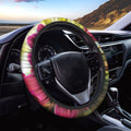 Cute Orchid Print Car Steering Wheel Cover