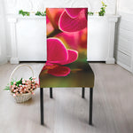 Cute Orchid Print Dining Chair Slipcover