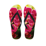 Cute Orchid Print Flip Flops