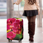 Cute Orchid Print Luggage Cover