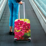 Cute Orchid Print Luggage Cover