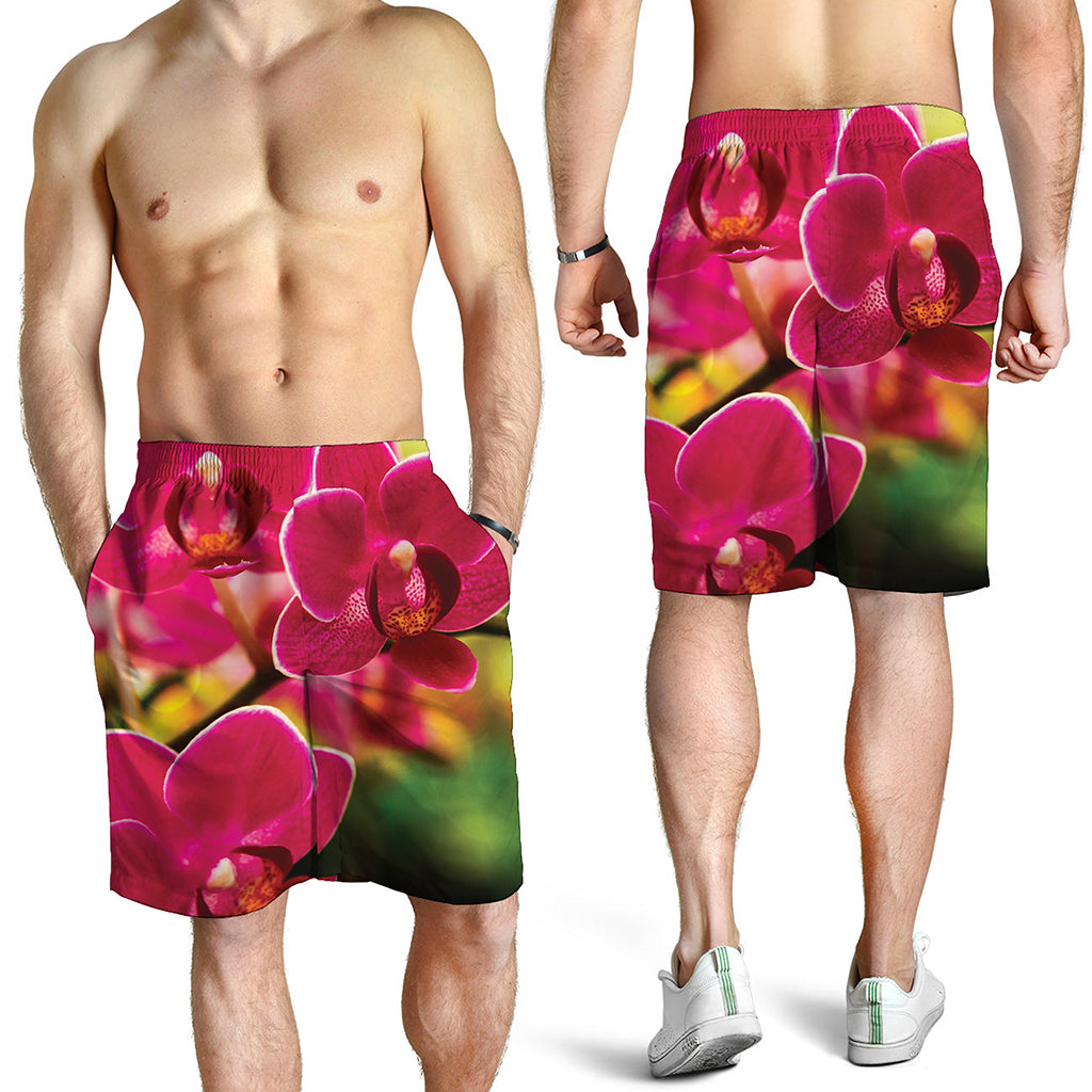 Cute Orchid Print Men's Shorts