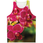 Cute Orchid Print Men's Tank Top