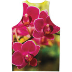 Cute Orchid Print Men's Tank Top