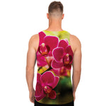 Cute Orchid Print Men's Tank Top