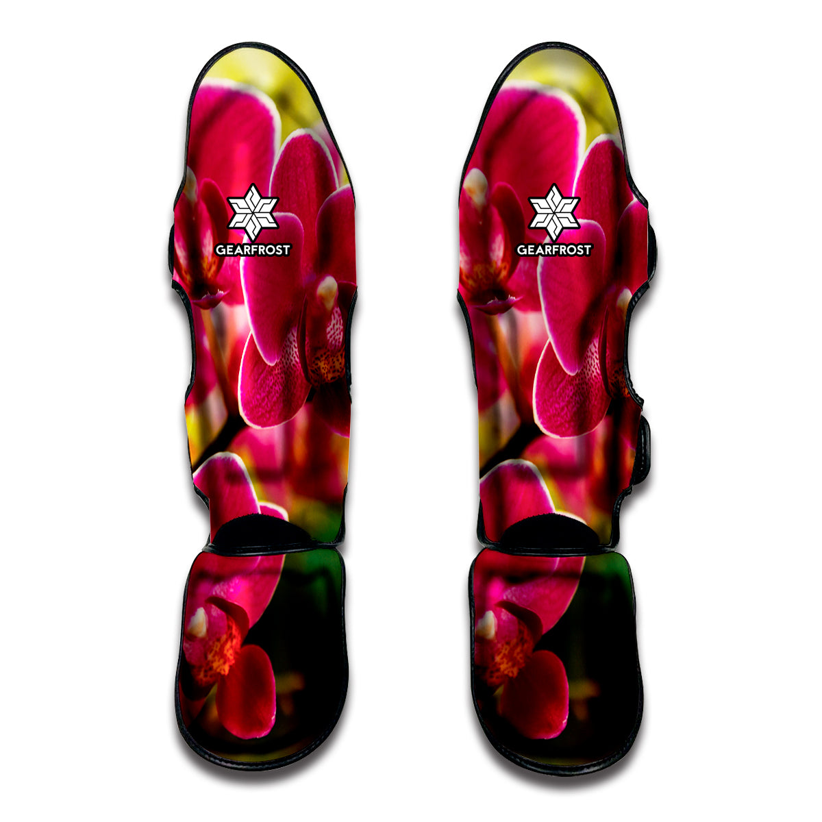 Cute Orchid Print Muay Thai Shin Guard