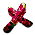 Cute Orchid Print Muay Thai Shin Guard