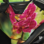Cute Orchid Print Pet Car Back Seat Cover