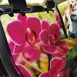 Cute Orchid Print Pet Car Back Seat Cover