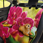 Cute Orchid Print Pet Car Back Seat Cover