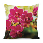 Cute Orchid Print Pillow Cover