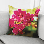 Cute Orchid Print Pillow Cover