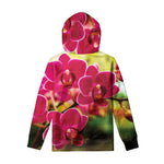 Cute Orchid Print Pullover Hoodie