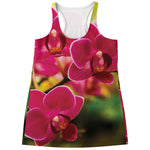 Cute Orchid Print Women's Racerback Tank Top