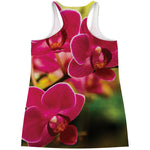 Cute Orchid Print Women's Racerback Tank Top