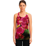 Cute Orchid Print Women's Racerback Tank Top