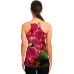 Cute Orchid Print Women's Racerback Tank Top